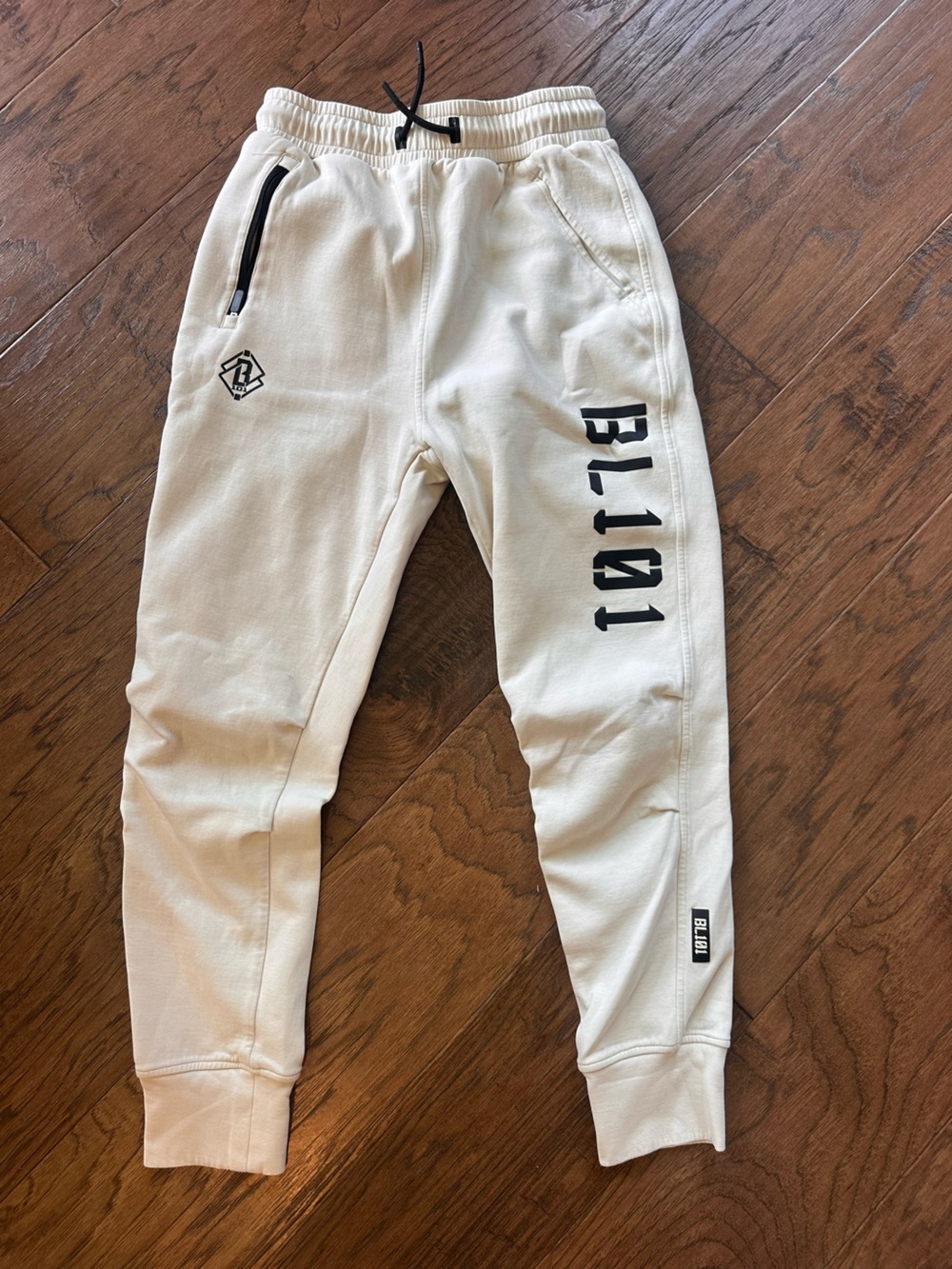 Baseball Lifestyle 101 BL101 Youth Large White Jogger Sweatpants YL